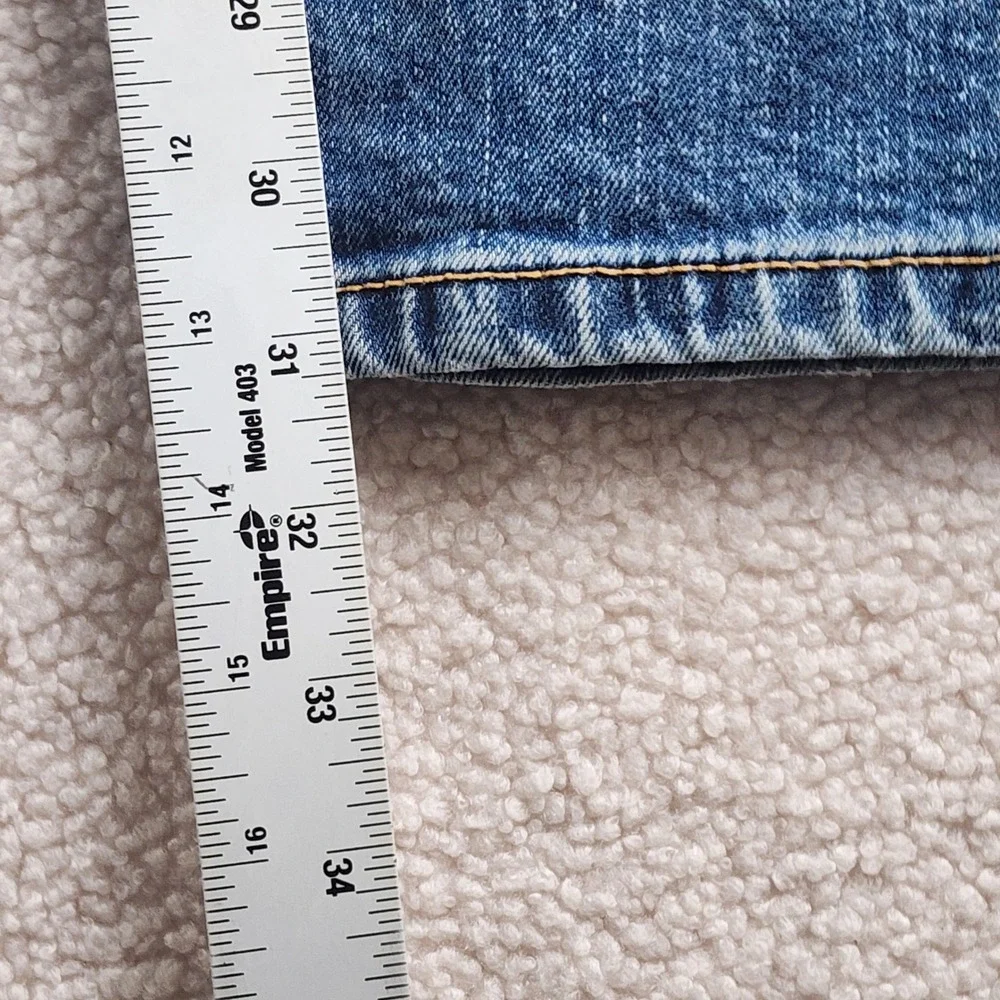 Levi's 505 Regular Fit Jeans Mens 36x32‎ Blue Medium Wash Straight Leg Denim
